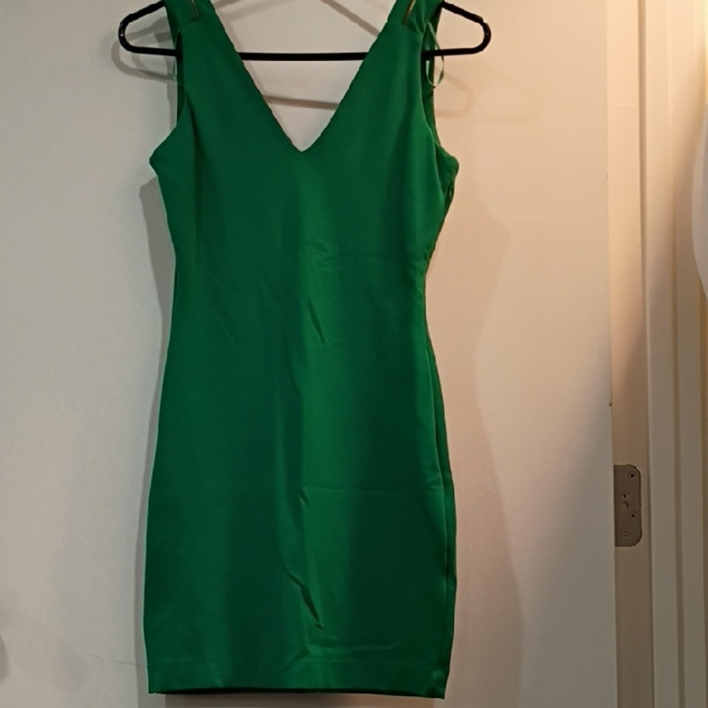 Zara Vibrant Green Mini Dress